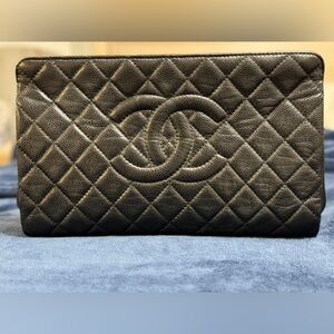 Chanel Timeless Caviar Clutch